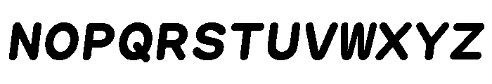 GTMaruMono BoldOblique 2 Font UPPERCASE