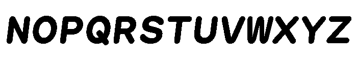 GTMaruMono BoldOblique Font UPPERCASE