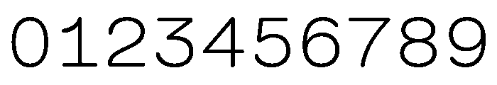 GTMaruMono Light Font OTHER CHARS
