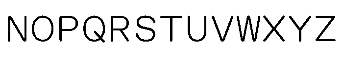 GTMaruMono Light Font UPPERCASE