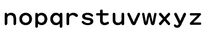 GTMaruMono Medium Font LOWERCASE