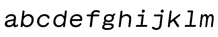 GTMaruMono RegularOblique FONT