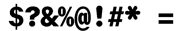 GTMechanikMono Black Font OTHER CHARS