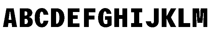 GTMechanikMono Black Font UPPERCASE