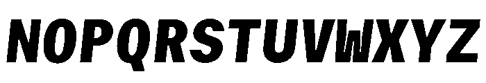 GTMechanikMono BlackOblique 2 Font UPPERCASE