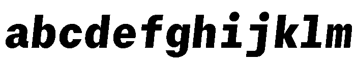 GTMechanikMono BlackOblique 2 FONT
