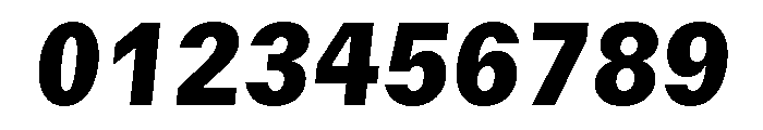 GTMechanikMono BlackOblique Font OTHER CHARS