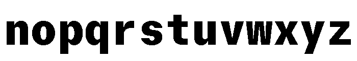 GTMechanikMono Black Font LOWERCASE
