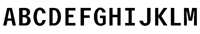 GTMechanikMono Bold 2 Font UPPERCASE