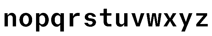 GTMechanikMono Bold 2 Font LOWERCASE
