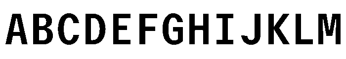 GTMechanikMono Bold Font UPPERCASE