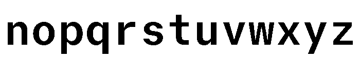 GTMechanikMono Bold Font LOWERCASE