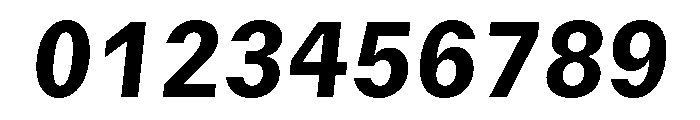 GTMechanikMono HeavyOblique Font OTHER CHARS