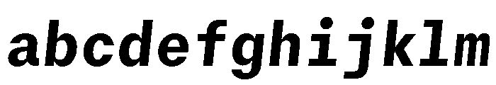 GTMechanikMono HeavyOblique FONT