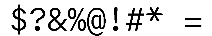GTMechanikMono Light Font OTHER CHARS