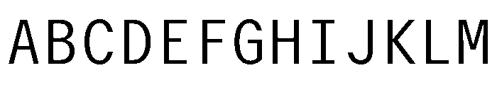 GTMechanikMono Light Font UPPERCASE