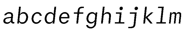 GTMechanikMono LightOblique FONT