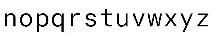 GTMechanikMono Light Font LOWERCASE