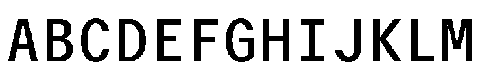 GTMechanikMono Medium Font UPPERCASE