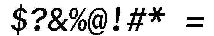 GTMechanikMono MediumOblique 2 Font OTHER CHARS