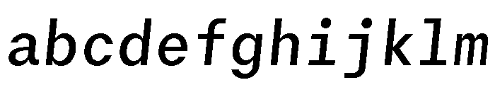 GTMechanikMono MediumOblique 2 FONT