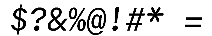 GTMechanikMono RegularOblique Font OTHER CHARS