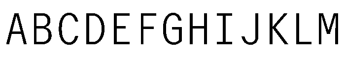 GTMechanikMono Thin Font UPPERCASE
