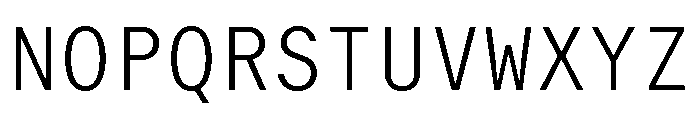 GTMechanikMono Thin Font UPPERCASE