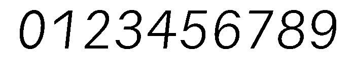 GTMechanikMono ThinOblique Font OTHER CHARS