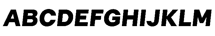 GTMechanikPoly BlackOblique Font UPPERCASE