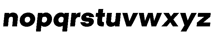 GTMechanikPoly BlackOblique Font LOWERCASE