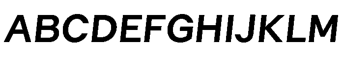 GTMechanikPoly BoldOblique 2 Font UPPERCASE