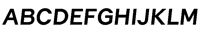 GTMechanikPoly BoldOblique Font UPPERCASE