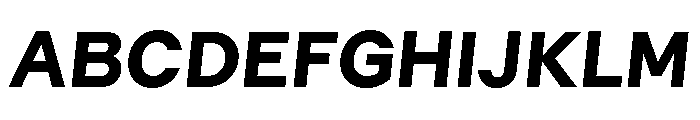GTMechanikPoly HeavyOblique 2 Font UPPERCASE