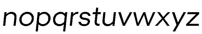 GTMechanikPoly LightOblique Font LOWERCASE