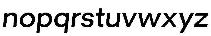 GTMechanikPoly MediumOblique Font LOWERCASE