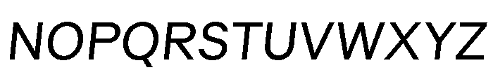 GTMechanikPoly RegularOblique 2 Font UPPERCASE