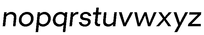 GTMechanikPoly RegularOblique 2 Font LOWERCASE