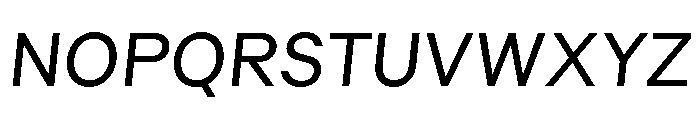 GTMechanikPoly RegularOblique Font UPPERCASE