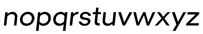 GTMechanikPoly RegularOblique Font LOWERCASE