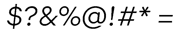 GTMechanikPoly ThinOblique Font OTHER CHARS