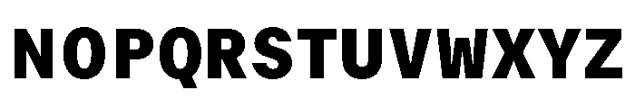 GTMechanikSemi Black Font UPPERCASE