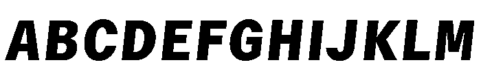 GTMechanikSemi BlackOblique 2 Font UPPERCASE
