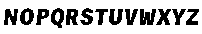 GTMechanikSemi BlackOblique 2 Font UPPERCASE