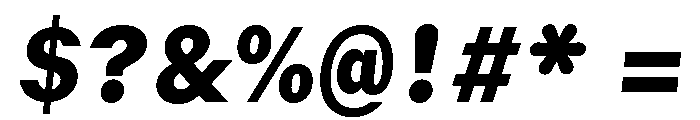 GTMechanikSemi BlackOblique Font OTHER CHARS