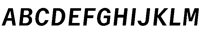 GTMechanikSemi BoldOblique 2 Font UPPERCASE