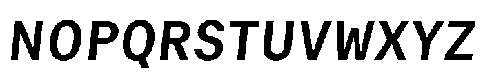 GTMechanikSemi BoldOblique 2 Font UPPERCASE