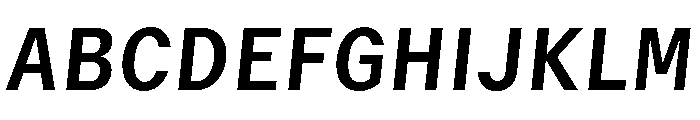 GTMechanikSemi BoldOblique Font UPPERCASE