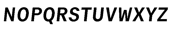 GTMechanikSemi BoldOblique Font UPPERCASE