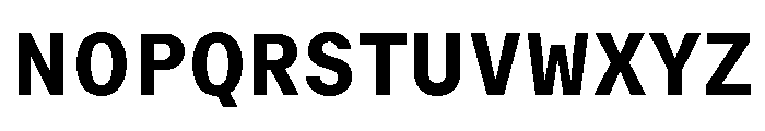 GTMechanikSemi Heavy 2 Font UPPERCASE